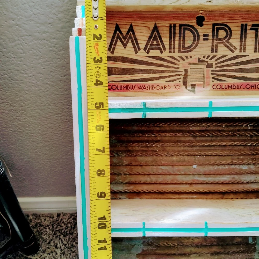 OOAK Vintage Maid- Rite Washboard Shelf - Picture 8 of 13
